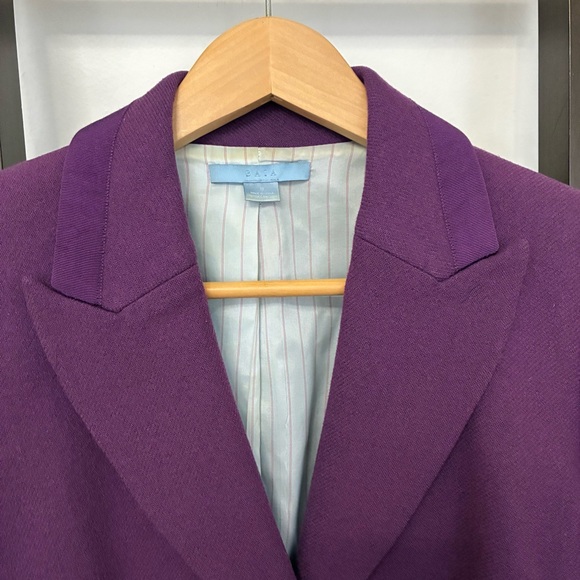 Vintage Baia wool blend Purple Women's Blazer. Size 10. Gorgeous piece! - Picture 4 of 13